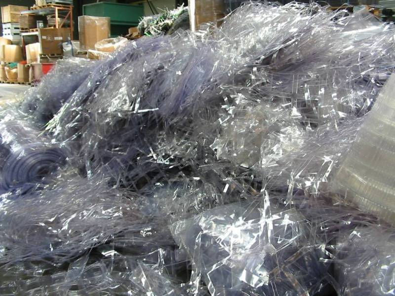 PVC blister natural post prod° offcuts in bales